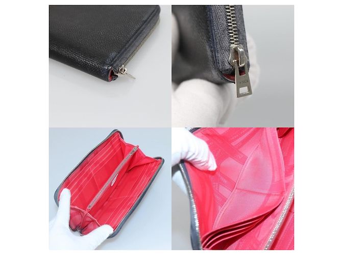 Hermès Cartera Larga de Cuero Marino Hermes Azul - vista 4