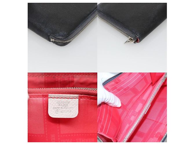 Hermès Cartera Larga de Cuero Marino Hermes Azul - vista 6