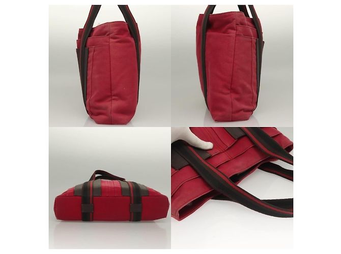 Hermès Troca Horizontal PM Handtasche Rot - Ansicht 3