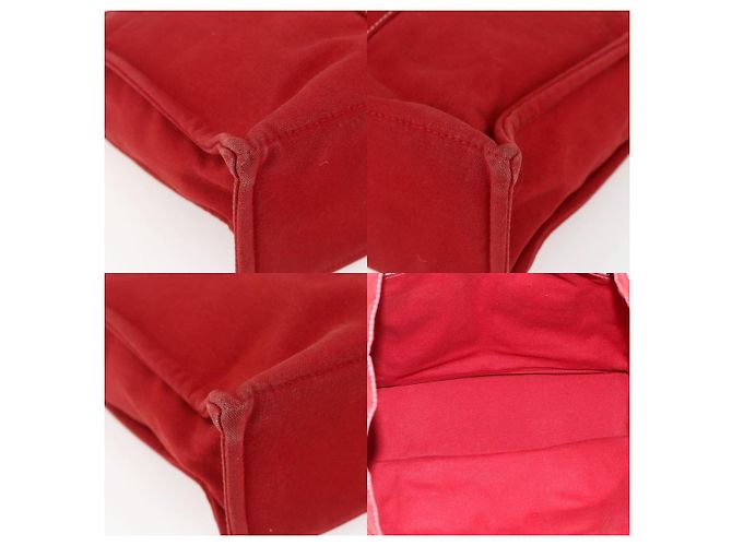 Borsa Fourre Tout MM di Hermès Rosso - vista 5