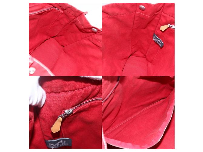 Borsa Fourre Tout MM di Hermès Rosso - vista 6