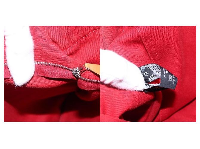 Borsa Fourre Tout MM di Hermès Rosso - vista 7