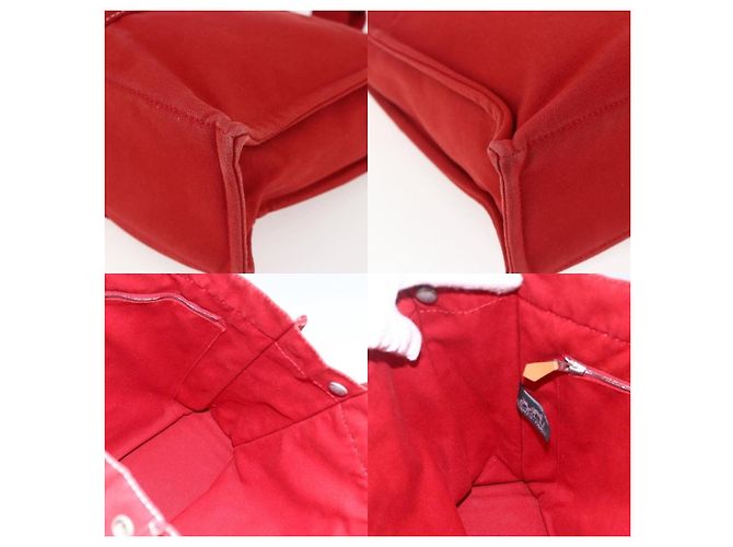 Borsa Fourre Tout MM di Hermès Rosso - vista 6