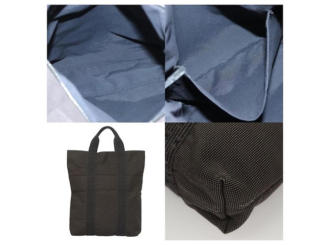 Hermès Her Line Cabas Tasche Grau - Ansicht 5