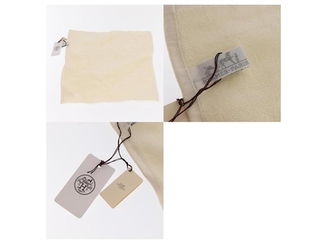 Hermès Fazzoletto Hermes Eau De Barbe Ecarlatte Beige - vista 5
