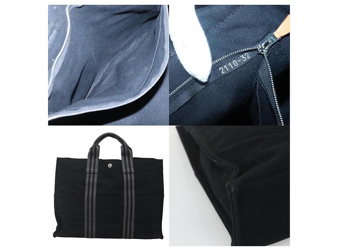 Borsa Fourre Tout MM di Hermès Nero - vista 5