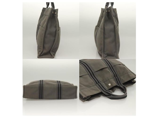 Borsa Fourre Tout MM di Hermès Grigio - vista 3