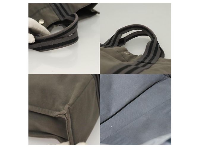 Borsa Fourre Tout MM di Hermès Grigio - vista 4