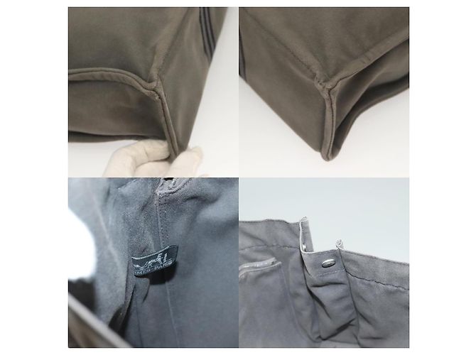 Borsa Fourre Tout MM di Hermès Grigio - vista 6