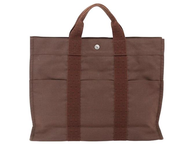 Borsa Hermès Her Line Tote MM Marrone - vista 2