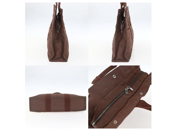 Borsa Hermès Her Line Tote MM Marrone - vista 3