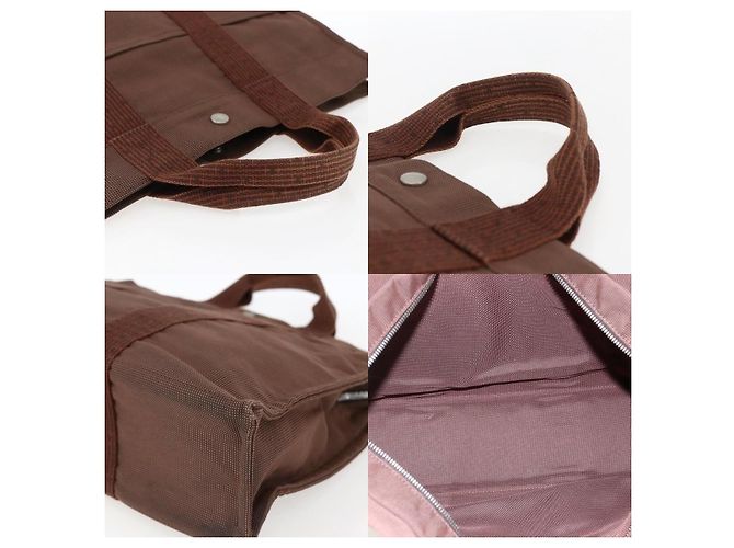 Borsa Hermès Her Line Tote MM Marrone - vista 4