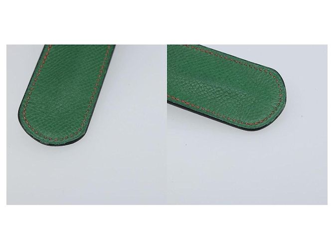 Estuche para pluma Hermès 2210 Verde de Cuero - vista 6
