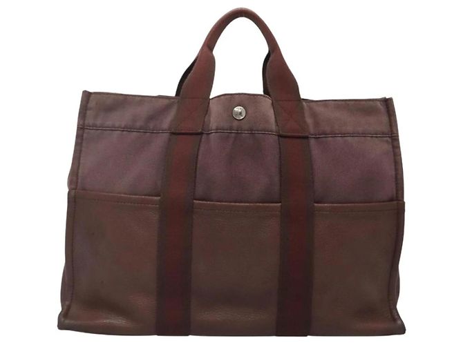 Borsa Fourre Tout MM di Hermès Marrone - vista 2
