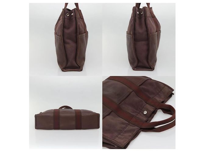 Borsa Fourre Tout MM di Hermès Marrone - vista 3