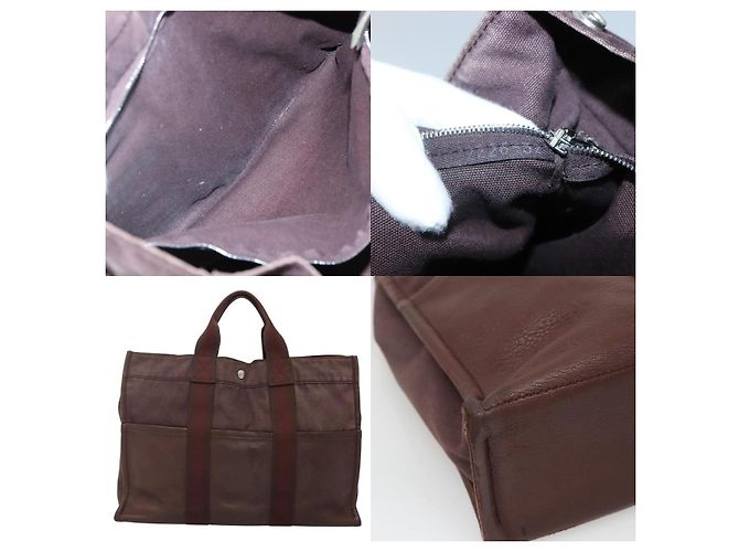 Borsa Fourre Tout MM di Hermès Marrone - vista 5
