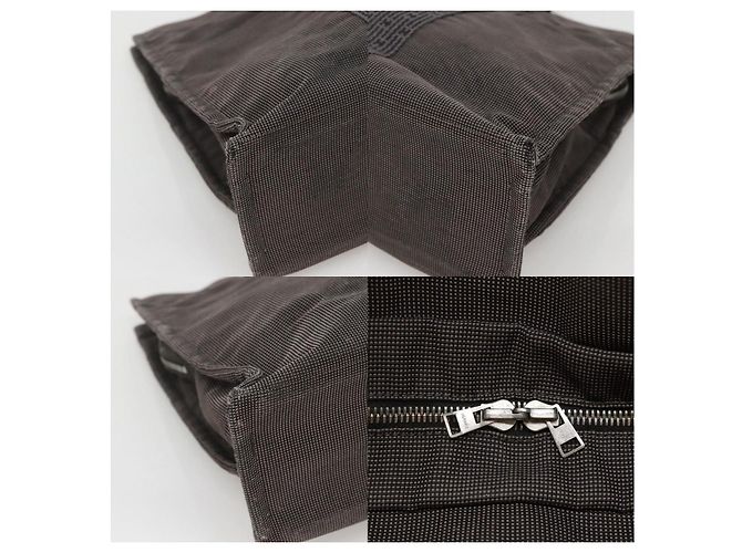 Hermès Her Line Tote Baumwolle Grau - Ansicht 5