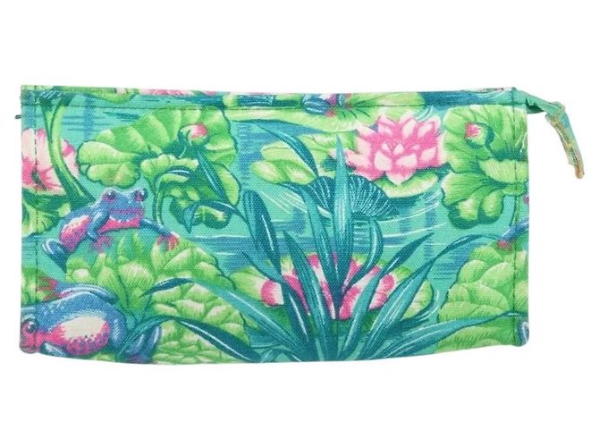 Pochette Hermès Birkin Verde de Algodón - vista 2
