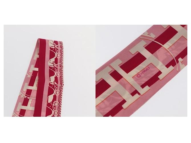Hermès Twilly Schal rote Seide - Ansicht 5