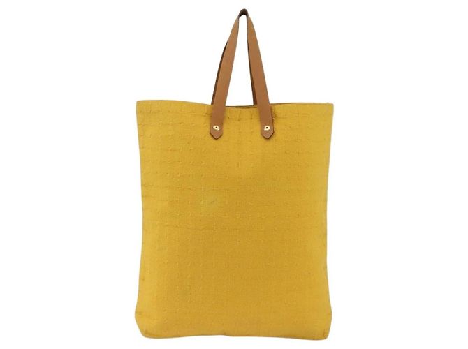 Hermès Amedaba GM Tote Tasche Gelb - Ansicht 2