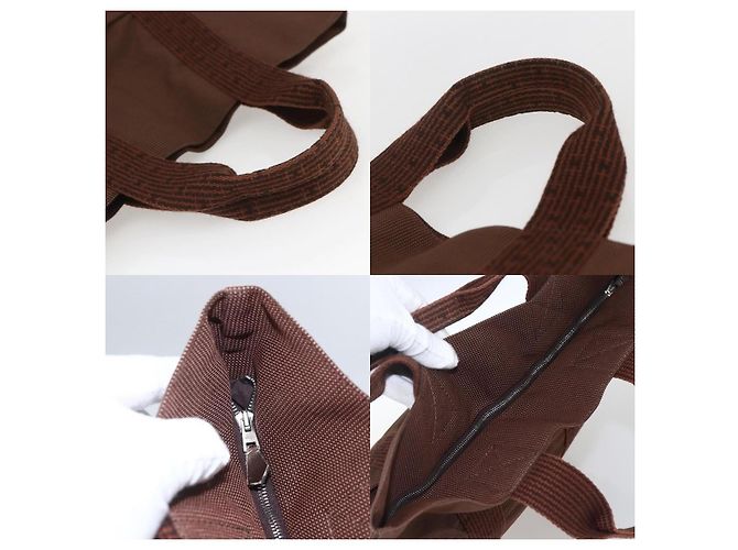 Borsa Tote Her Line di Hermès Marrone - vista 4