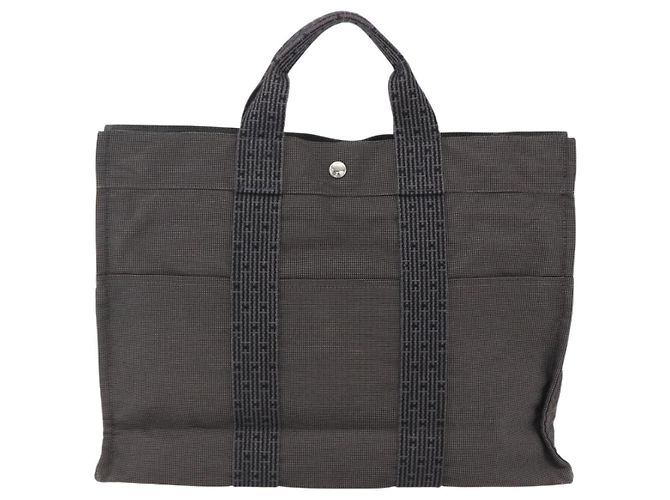 Borsa Hermès Her Line Tote MM Grigio - vista 2