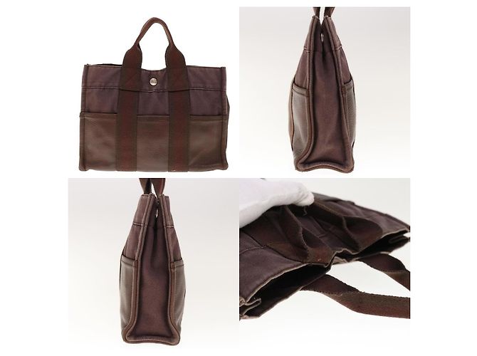 Borsa Hermès Fourre Tout PM Marrone - vista 3