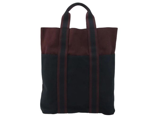 Hermès Fourre Tout Cabas Tasche Rot - Ansicht 2