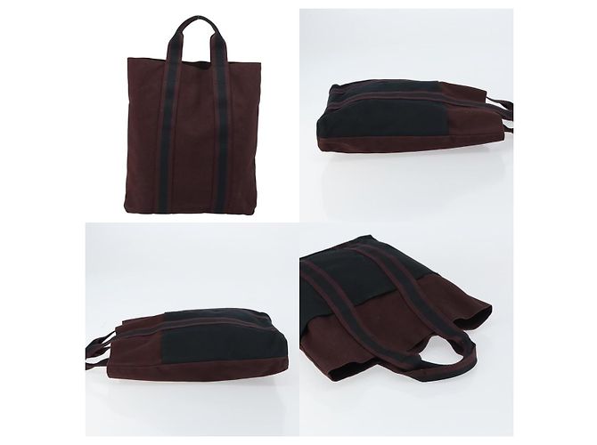 Hermès Fourre Tout Cabas Tasche Rot - Ansicht 3