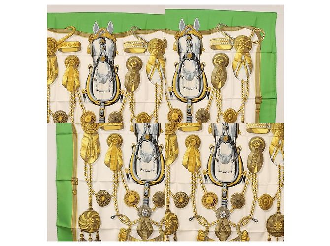 Hermès Carré 90 Schal Grün - Ansicht 3