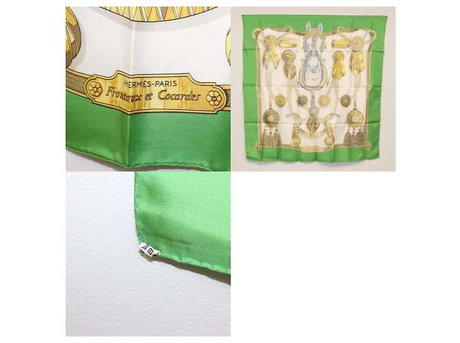 Hermès Carré 90 Schal Grün - Ansicht 5