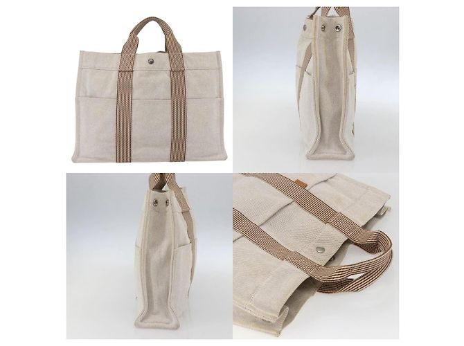 Borsa Fourre Tout MM di Hermès Beige - vista 3