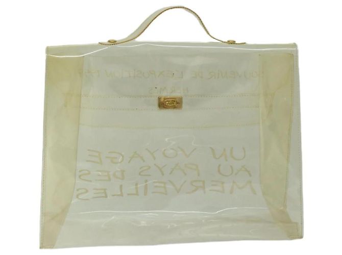 Borsa Kelly Hermès bianca Bianco - vista 2
