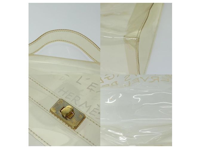 Borsa Kelly Hermès bianca Bianco - vista 4