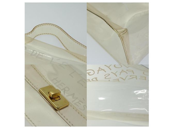 Borsa Hermès Kelly bianca Bianco - vista 4