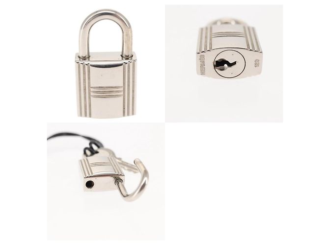 Lucchetto in metallo argento Hermès - vista 3