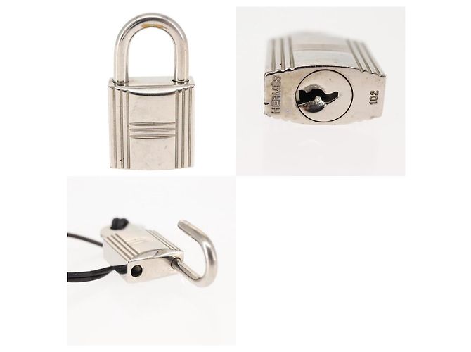Lucchetto in metallo Hermès Argento - vista 3