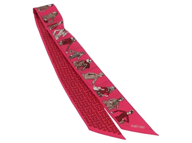 Hermès Twilly Seidentuch Rosa Pink - Ansicht 2