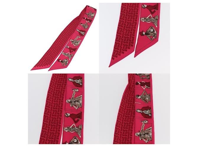 Hermès Twilly Seidentuch Rosa Pink - Ansicht 4