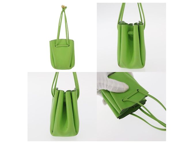 Bolso Vespa Hermès de piel verde - vista 3