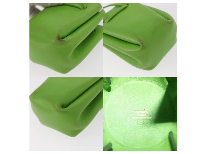 Bolso Vespa Hermès de piel verde - vista 5