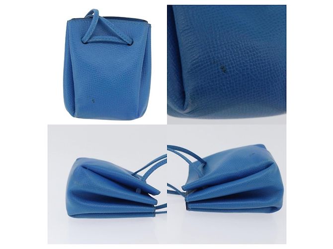 Pochette Vespa Hermès Blu Pelle - vista 3