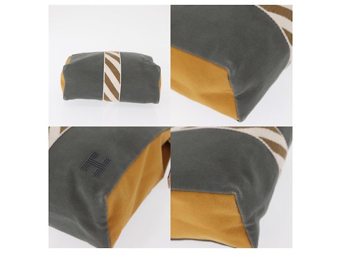 Bolso Jimetu Hermès Gris Algodón - vista 4