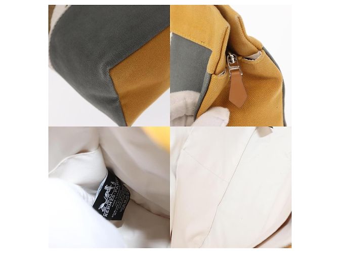 Bolso Jimetu Hermès Gris Algodón - vista 5