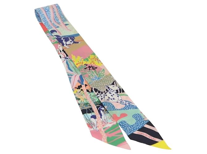 Foulard Twilly Hermès in seta multicolore - vista 2
