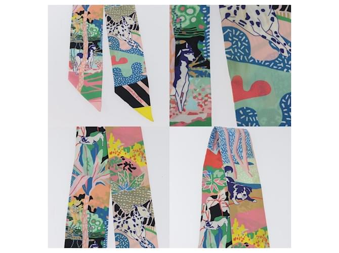 Foulard Twilly Hermès in seta multicolore - vista 3