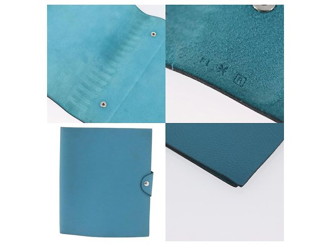 Hermès Copertura per Note Hermes Yuris GM Blu - vista 5