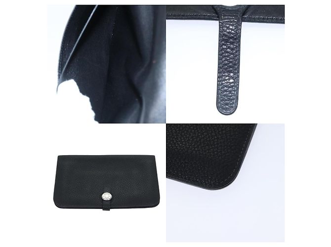 Cartera Larga Dogon GM de Hermès Negro - vista 5