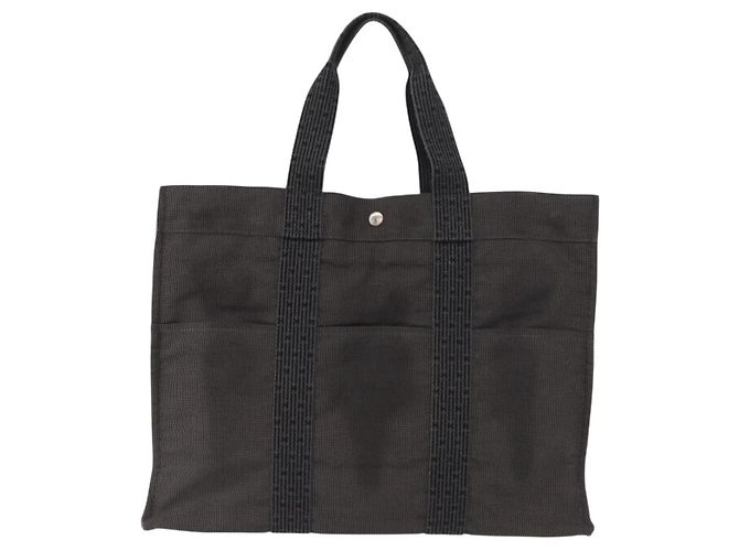 Bolso Tote Her Line Hermès Gris de Algodón - vista 2