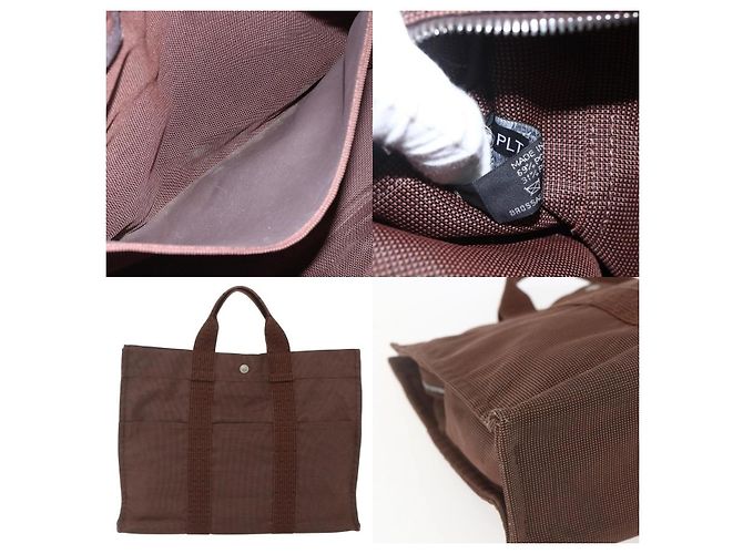 Borsa Tote Her Line MM di Hermès Marrone - vista 5